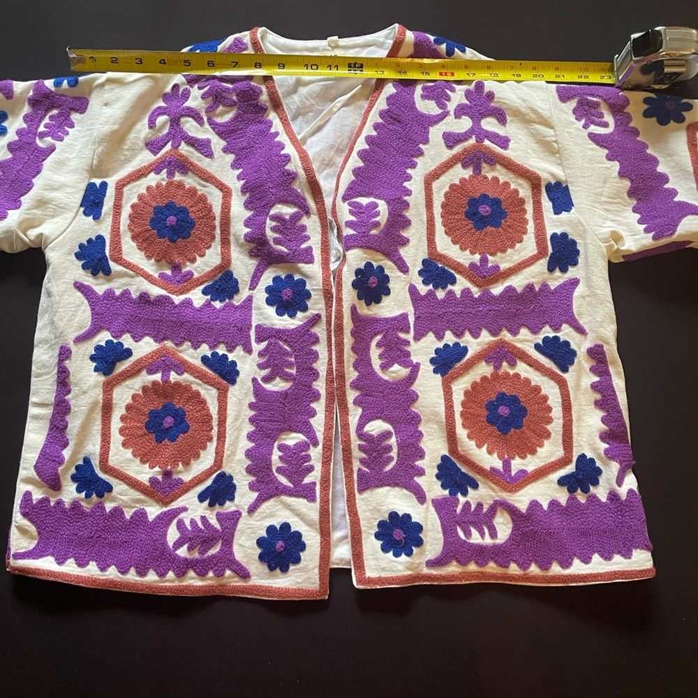 Blink Buy Women's Suzani Embroidered Jacket NWOT / Made in India - Picture 17 of 17